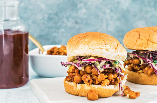 barbecue chickpea sliders