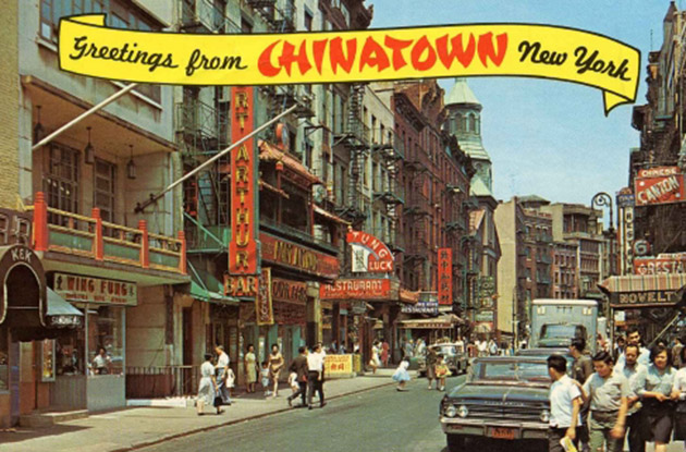 chinatown postcard