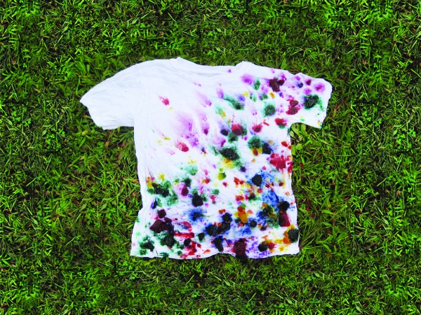 tie dye with frozen dye step 5