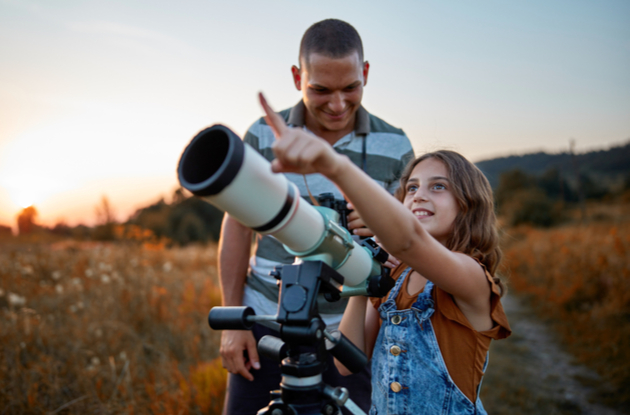 stargazing is a fun nighttime activity for families