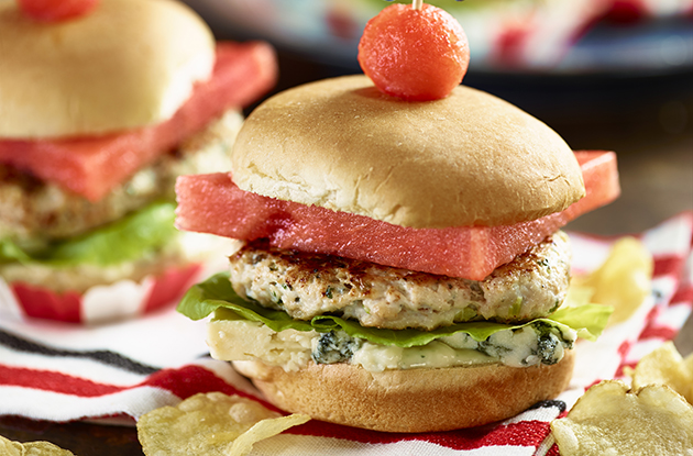 watermelon turkey sliders