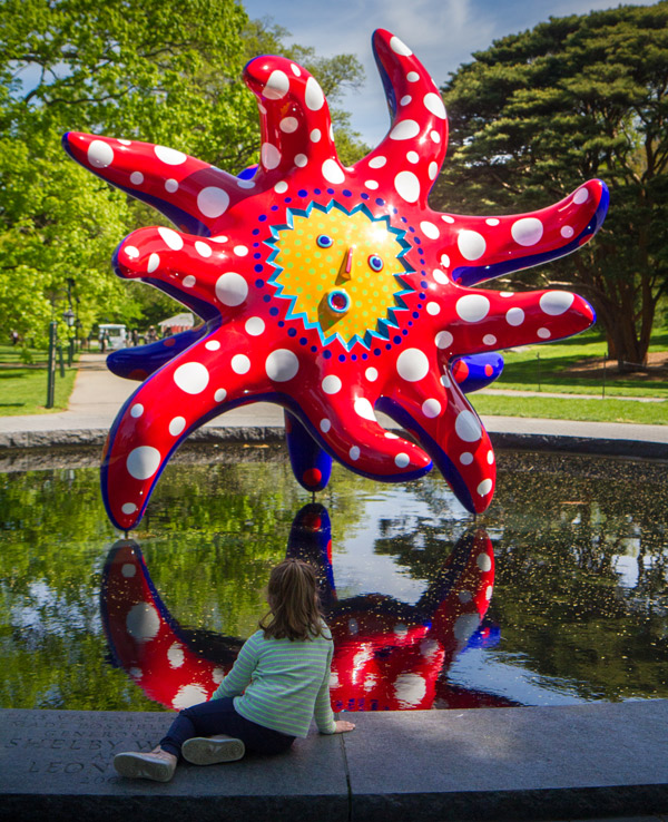 kusama cosmic nature new york botanical garden